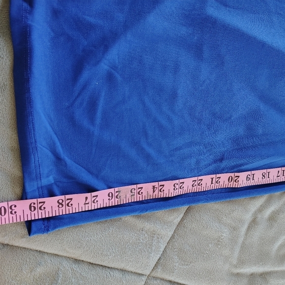 Nina Leonard Deep Sea Blue B Neck Jumpsuit M - Picture 9 of 10